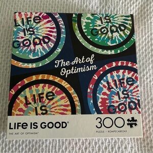 Life Is Good Colorful Tie-Dye Puzzle - 300 Pieces
